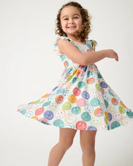 Positive Vibes Flutter Twirl Dress