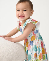 Positive Vibes Flutter Twirl Dress with Bodysuit