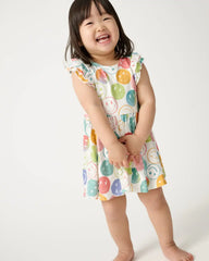 Positive Vibes Flutter Twirl Dress with Bodysuit