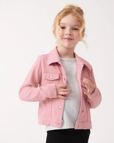 Mauve Blush Denim Trucker Jacket