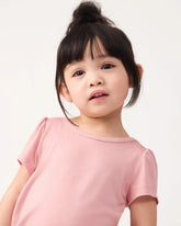 Mauve Blush Puff Sleeve Tee