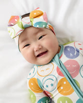 Positive Vibes Luxe Bow Headband