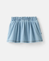 Light Blue Denim Skort