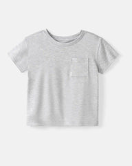 Light Heather Gray Relaxed Pocket Tee