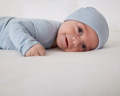 Light Fog Ribbed Infant Beanie