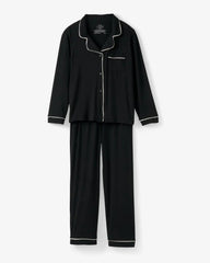 Black Women's Long Sleeve Pajama Set