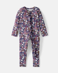 Midnight Petals Ruffle Zippy
