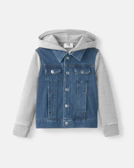 Midwash Blue/Gray Denim Jacket