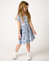 Patchwork Indigo Patch Pocket Dress