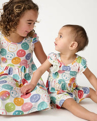 Positive Vibes Flutter Twirl Dress