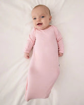 Prima Pink Ribbed Infant Gown