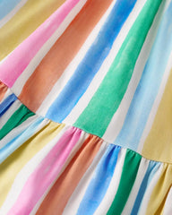 Rainbow Ribbon Smocked Tank Dress