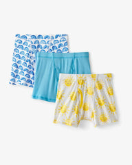 Rainbows & Sunshine Boy's Bamboo Viscose Boxer Brief Underwear - 3 Pack