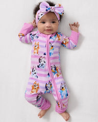 Bluey Dance All Day Pink Zippy