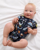 Navy Jurassic Jungle Shorty Zippy
