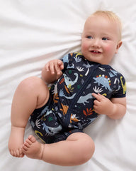 Navy Jurassic Jungle Shorty Zippy