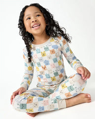 Check Mates Two-Piece Pajama Set