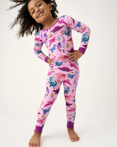 Roar & Explore Pink Two-Piece Pajama Set