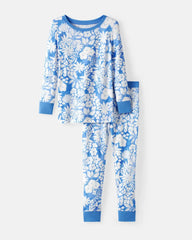 Azure Garden Two-Piece Pajama Set