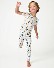 Luna Neutral Two-Piece Short Sleeve Pajama Set