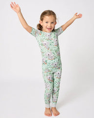 Koala Cuddles Two-Piece Short Sleeve & Pants Pajama Set