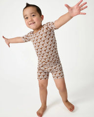 Rust Rainbows Two-Piece Short Sleeve & Shorts Pajama Set