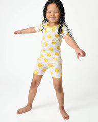 Sunshine Two-Piece Short Sleeve & Shorts Pajama Set