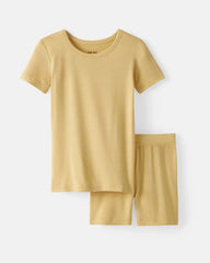 Sunglow Two-Piece Short Sleeve & Shorts Pajama Set