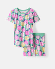 Ladybug Meadow Two-Piece Short Sleeve & Shorts Pajama Set