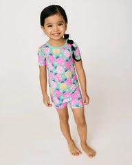 Ladybug Meadow Two-Piece Short Sleeve & Shorts Pajama Set