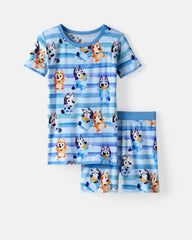 Bluey Dance All Day Two-Piece Short Sleeve & Shorts Pajama Set