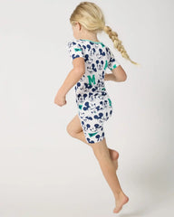 Disney Varsity Mickey Mouse Two-Piece Short Sleeve & Shorts Pajama Set