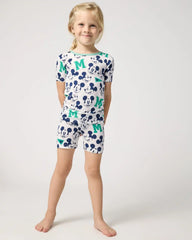 Disney Varsity Mickey Mouse Two-Piece Short Sleeve & Shorts Pajama Set