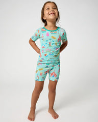 Fizzy Fair Two-Piece Short Sleeve & Shorts Pajama Set