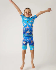 Underwater Discovery Two-Piece Short Sleeve & Shorts Pajama Set