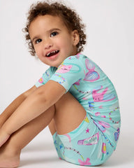 Slumber Club Two-Piece Short Sleeve & Shorts Pajama Set