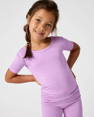 Soft Wisteria Two-Piece Short Sleeve & Shorts Pajama Set