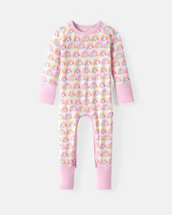 Pastel Rainbows Crescent Zippy