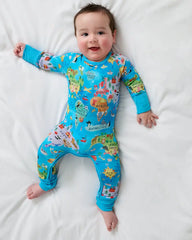 Around The World Crescent Zippy