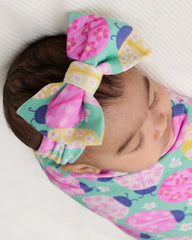 Ladybug Meadow Luxe Bow Headband