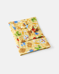 Breakfast Bunch Swaddle & Luxe Bow Headband Set