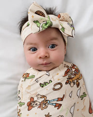 Disney & Pixar Woody's Wild West Swaddle & Luxe Bow Headband Set