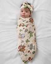 Disney & Pixar Woody's Wild West Swaddle & Luxe Bow Headband Set