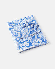 Azure Garden Swaddle & Luxe Bow Headband Set