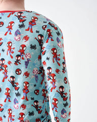 Spidey & His Amazing Friends Tiny Webs Men's Long Sleeve Pajama Top