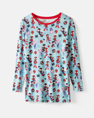 Spidey & His Amazing Friends Tiny Webs Men's Long Sleeve Pajama Top