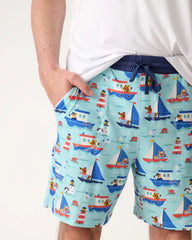 Nautical Paws Men's Pajama Shorts