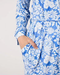 Azure Garden Women's Robe