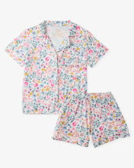 Tiny Blooms Women's Short Sleeve & Shorts Pajama Set