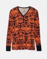 Midnight Mischief Women's Long Sleeve Pajama Top